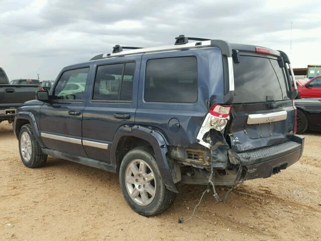 1J4RG5GTXAC113366 - 2010 JEEP COMMANDER BLUE photo 3