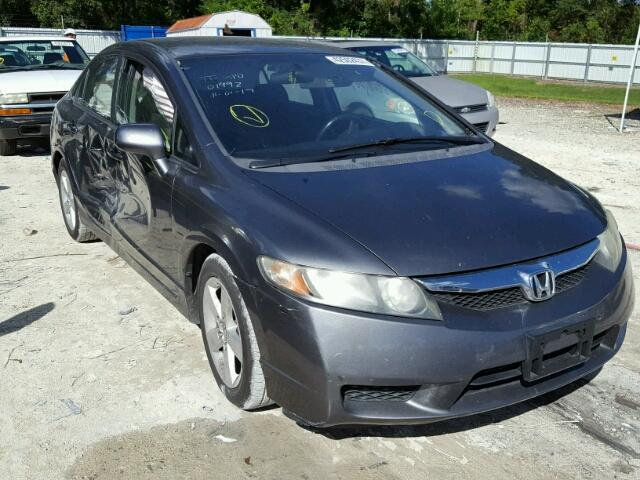 19XFA16669E007791 - 2009 HONDA CIVIC GRAY photo 1