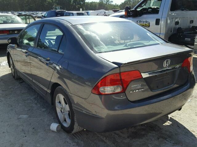 19XFA16669E007791 - 2009 HONDA CIVIC GRAY photo 3