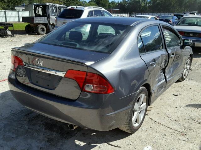 19XFA16669E007791 - 2009 HONDA CIVIC GRAY photo 4