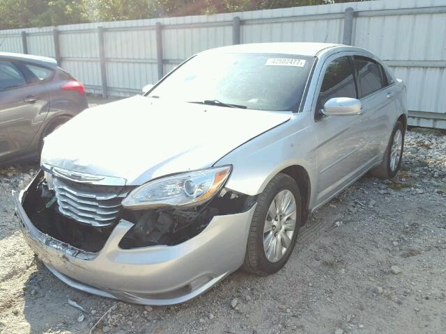 1C3CCBAB1CN191729 - 2012 CHRYSLER 200 SILVER photo 2