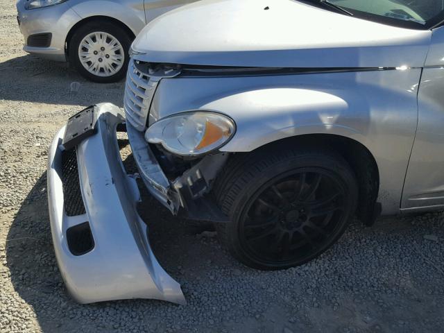 3A8FY48B68T115192 - 2008 CHRYSLER PT CRUISER SILVER photo 9