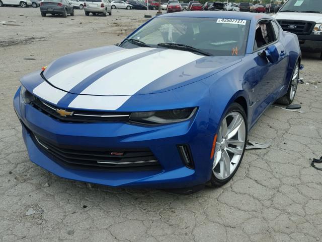 1G1FB1RS3G0188658 - 2016 CHEVROLET CAMARO LT BLUE photo 2