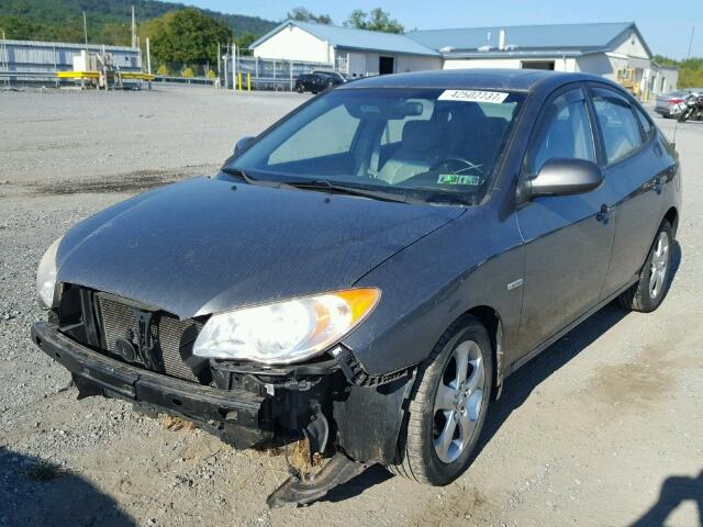 KMHDU46D47U022640 - 2007 HYUNDAI ELANTRA GL CHARCOAL photo 2