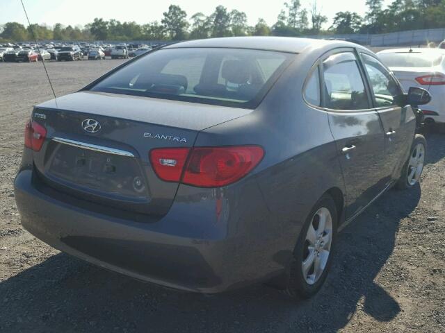 KMHDU46D47U022640 - 2007 HYUNDAI ELANTRA GL CHARCOAL photo 4