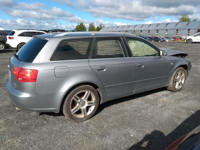 WAUKF78EX7A080053 - 2007 AUDI A4 2.0T AV GRAY photo 4