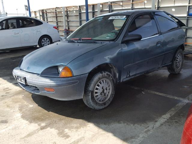 2C1MR2260T6716555 - 1996 GEO METRO BASE GREEN photo 2