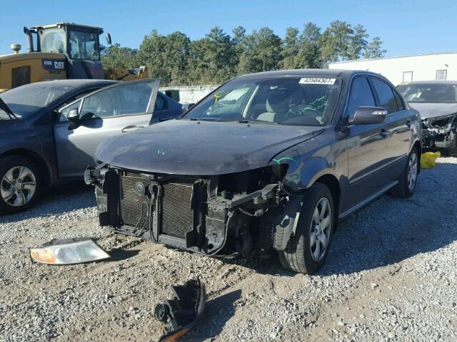 KNAGE228195301579 - 2009 KIA OPTIMA LX GRAY photo 2