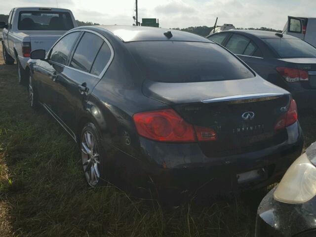 JNKBV61E58M228165 - 2008 INFINITI G35 BLACK photo 3