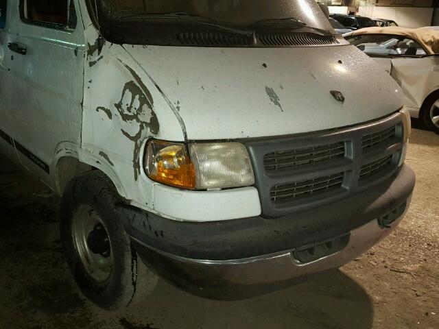 2B7HB11Y31K516019 - 2001 DODGE RAM VAN B1 WHITE photo 9