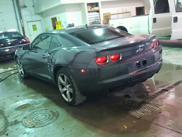 2G1FC1EV6A9149668 - 2010 CHEVROLET CAMARO LT GRAY photo 3