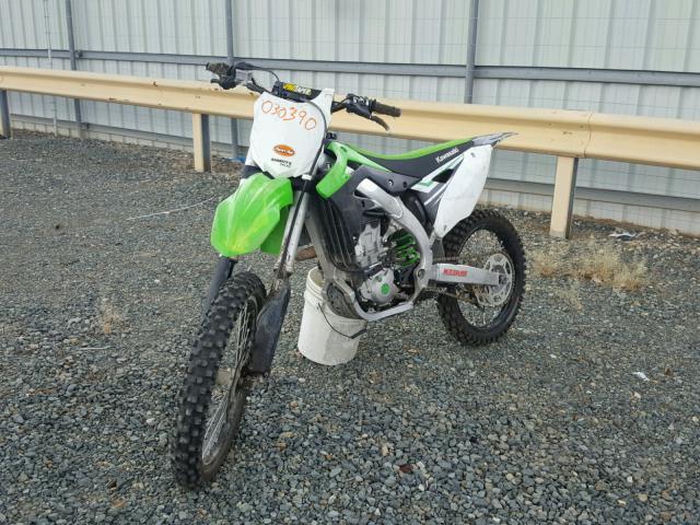 JKAKXGFC6FA030390 - 2015 KAWASAKI KX450 F GREEN photo 2