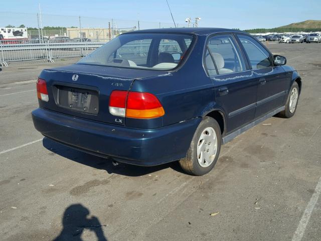 2HGEJ6673VH574252 - 1997 HONDA CIVIC GREEN photo 4