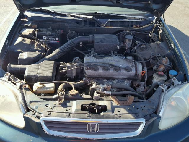 2HGEJ6673VH574252 - 1997 HONDA CIVIC GREEN photo 7