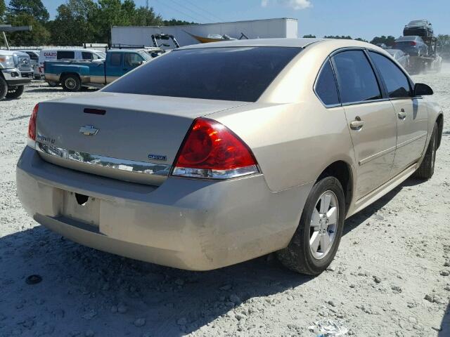 2G1WB5EK5A1128700 - 2010 CHEVROLET IMPALA GOLD photo 4