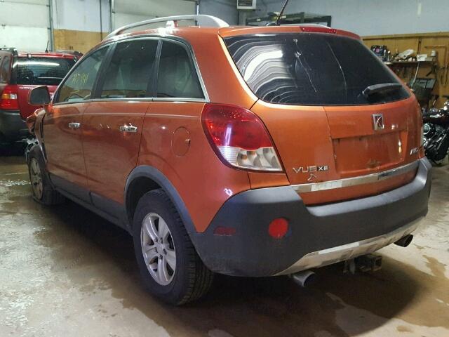 3GSDL43N88S601124 - 2008 SATURN VUE XE ORANGE photo 3