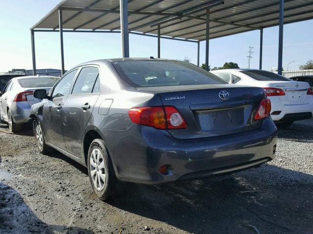 1NXBU4EE6AZ217020 - 2010 TOYOTA COROLLA BA GRAY photo 3