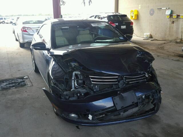 WVWFW7AH4CV014898 - 2012 VOLKSWAGEN EOS LUX 蓝色 照片 1