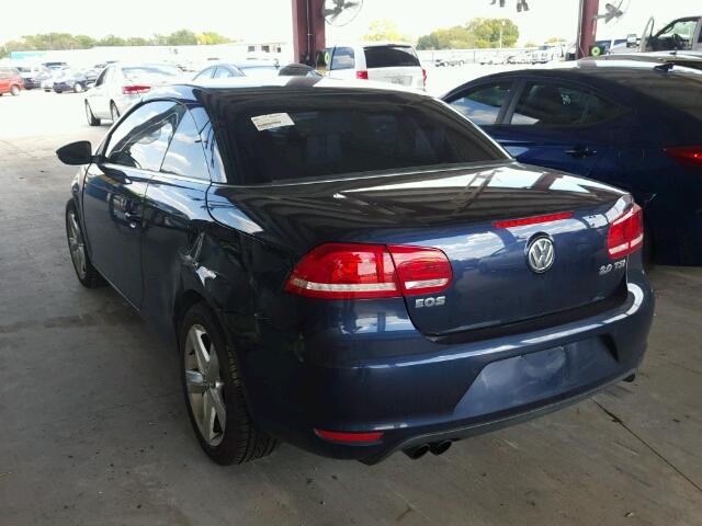 WVWFW7AH4CV014898 - 2012 VOLKSWAGEN EOS LUX 蓝色 照片 3