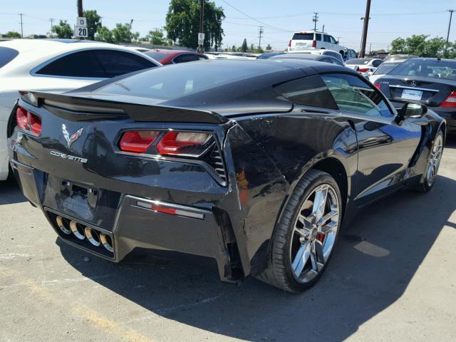 1G1YM2D77E5135196 - 2014 CHEVROLET CORVETTE S BLACK photo 4