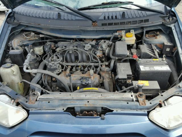 4N2ZN16T51D811106 - 2001 NISSAN QUEST SE BLUE photo 7