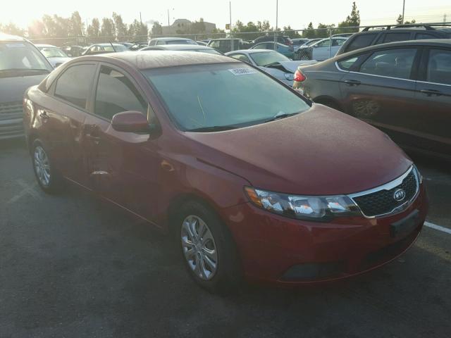 KNAFU4A21B5349886 - 2011 KIA FORTE EX RED photo 1