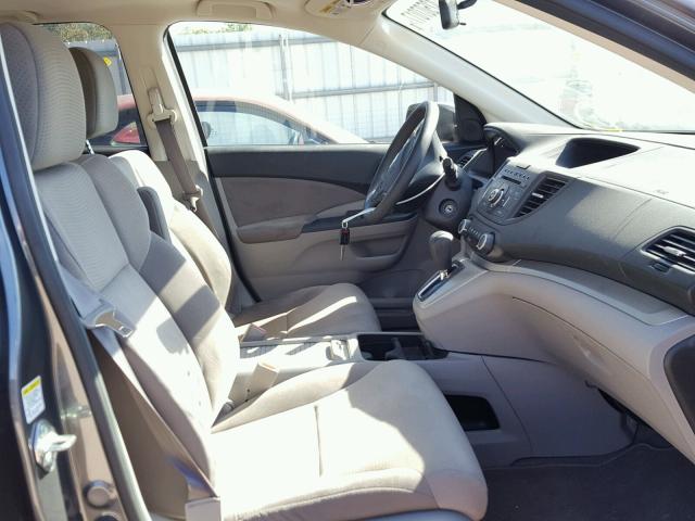 2HKRM4H55EH723890 - 2014 HONDA CR-V GRAY photo 5