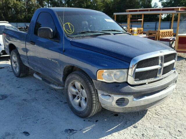 1D7HA16K02J218442 - 2002 DODGE RAM 1500 BLUE photo 1