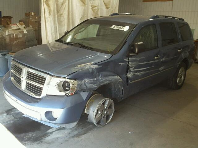 1D8HB58N78F146271 - 2008 DODGE DURANGO BLUE photo 2