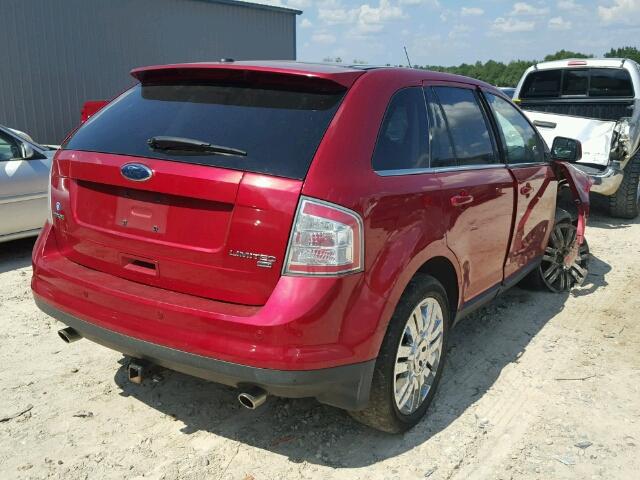 2FMDK4KC5ABB02173 - 2010 FORD EDGE LIMIT RED photo 4