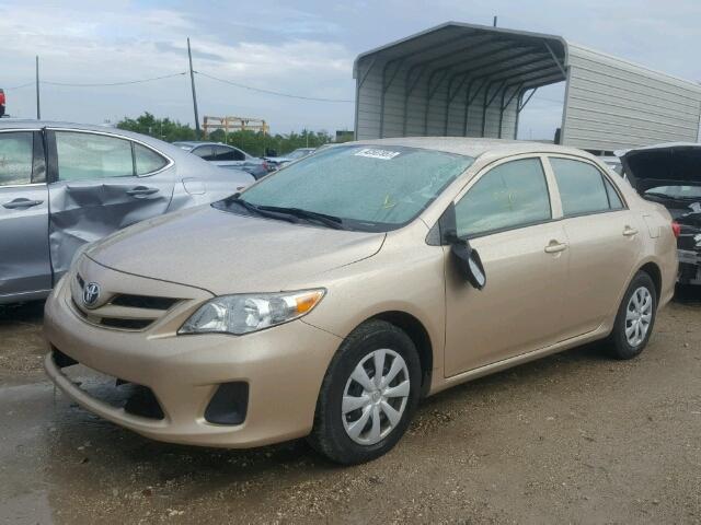 2T1BU4EEXCC888128 - 2012 TOYOTA COROLLA BA GOLD photo 2