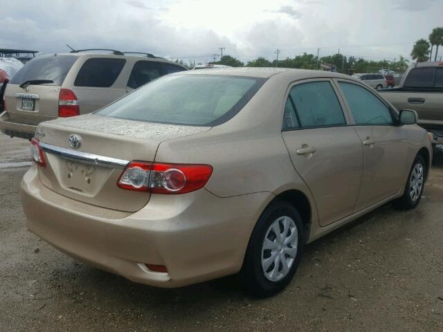 2T1BU4EEXCC888128 - 2012 TOYOTA COROLLA BA GOLD photo 4