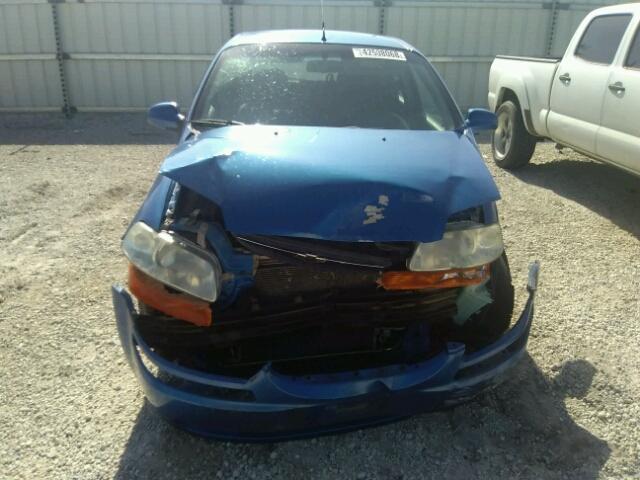 KL1TD66687B749781 - 2007 CHEVROLET AVEO BASE Mavi foto 9