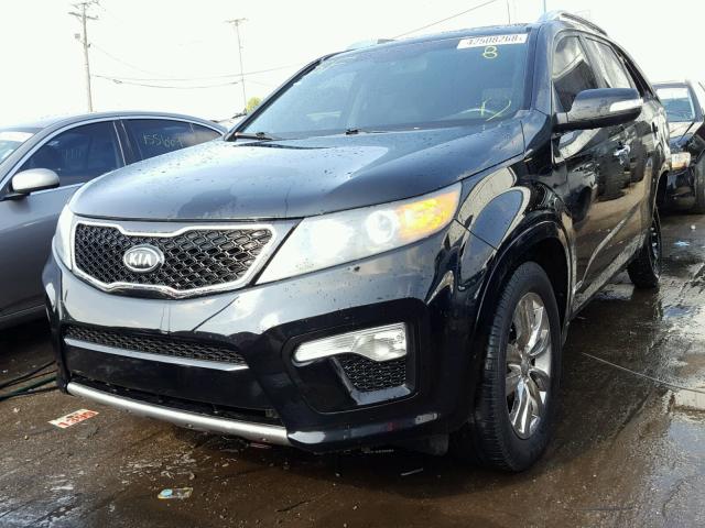 5XYKWDA24BG099448 - 2011 KIA SORENTO SX BLACK photo 2