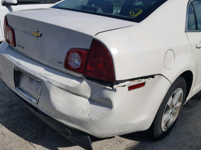1G1ZG57B78F189626 - 2008 CHEVROLET MALIBU LS თეთრი ფოტო 9
