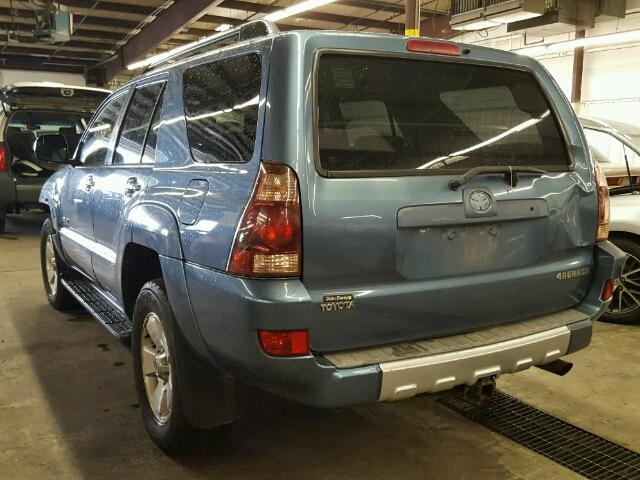 JTEBU14R930014152 - 2003 TOYOTA 4RUNNER SR BLUE photo 3