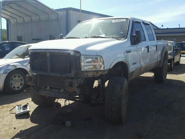 1FTSW21P47EA77725 - 2007 FORD F250 WHITE photo 2