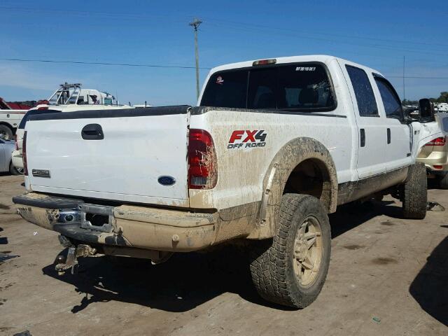 1FTSW21P47EA77725 - 2007 FORD F250 WHITE photo 4