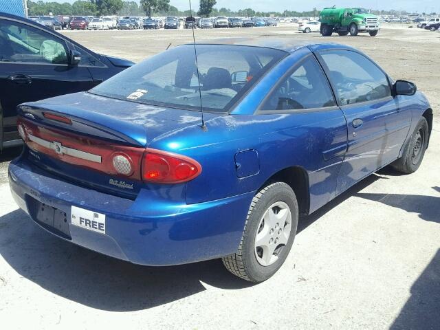 1G1JC12F637262936 - 2003 CHEVROLET CAVALIER BLUE photo 4