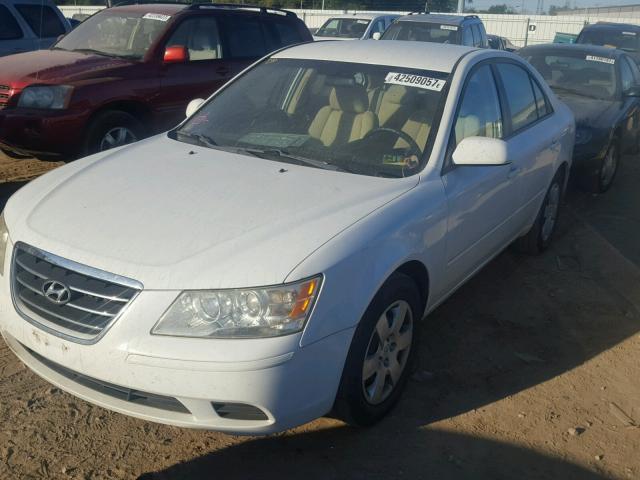 5NPET46C89H507525 - 2009 HYUNDAI SONATA GLS WHITE photo 2