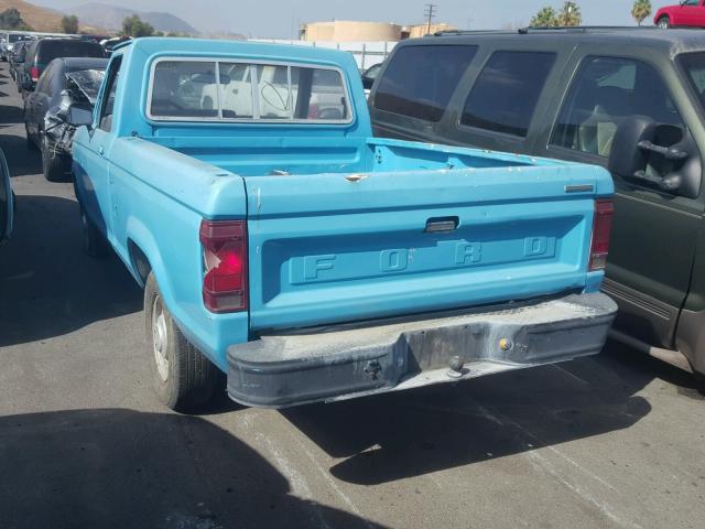 1FTBR10A2FUA76592 - 1985 FORD RANGER BLUE photo 3