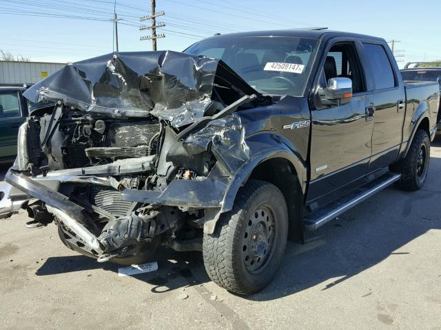 1FTFW1ET7BKE02820 - 2011 FORD F150 SUPER BLACK photo 2