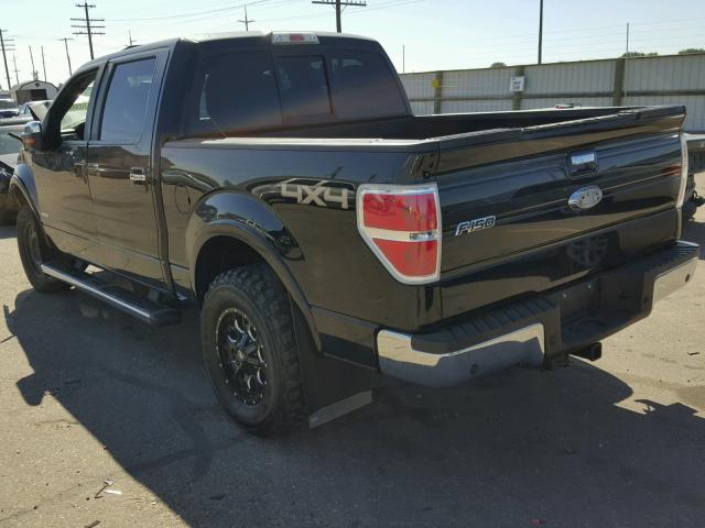 1FTFW1ET7BKE02820 - 2011 FORD F150 SUPER BLACK photo 3