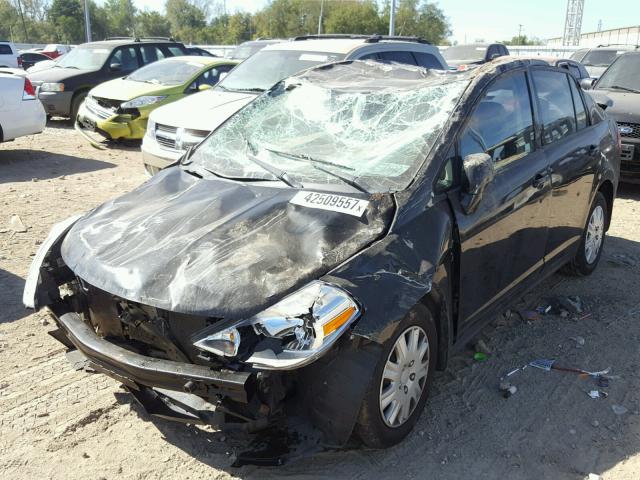 3N1BC1AP1BL458446 - 2011 NISSAN VERSA S BLACK photo 2