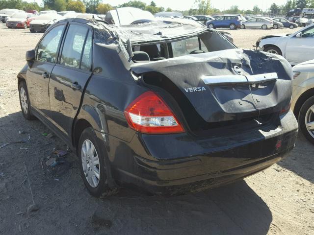 3N1BC1AP1BL458446 - 2011 NISSAN VERSA S BLACK photo 3