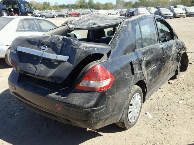 3N1BC1AP1BL458446 - 2011 NISSAN VERSA S BLACK photo 4