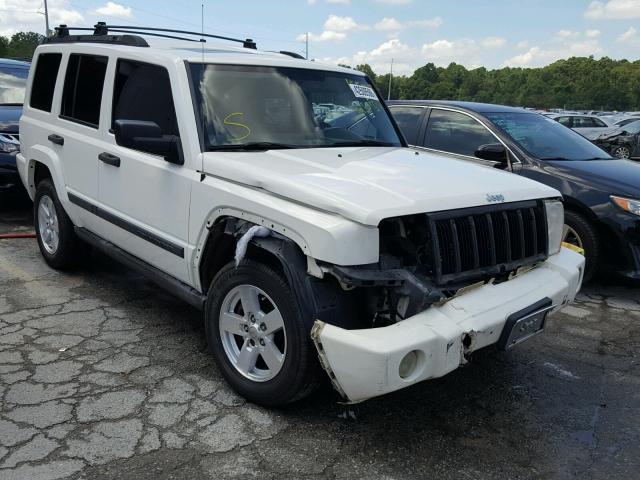 1J8HH48N86C332609 - 2006 JEEP COMMANDER WHITE photo 1