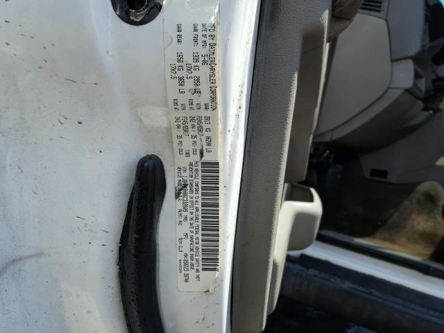 1J8HH48N86C332609 - 2006 JEEP COMMANDER WHITE photo 10