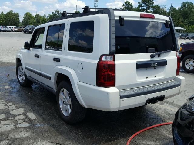 1J8HH48N86C332609 - 2006 JEEP COMMANDER WHITE photo 3
