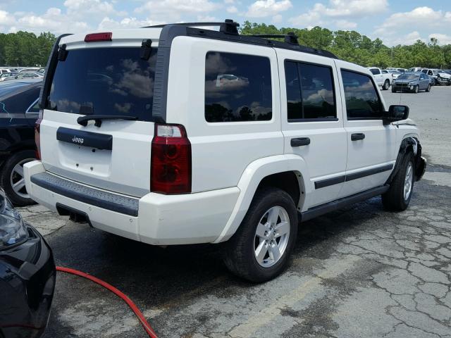 1J8HH48N86C332609 - 2006 JEEP COMMANDER WHITE photo 4
